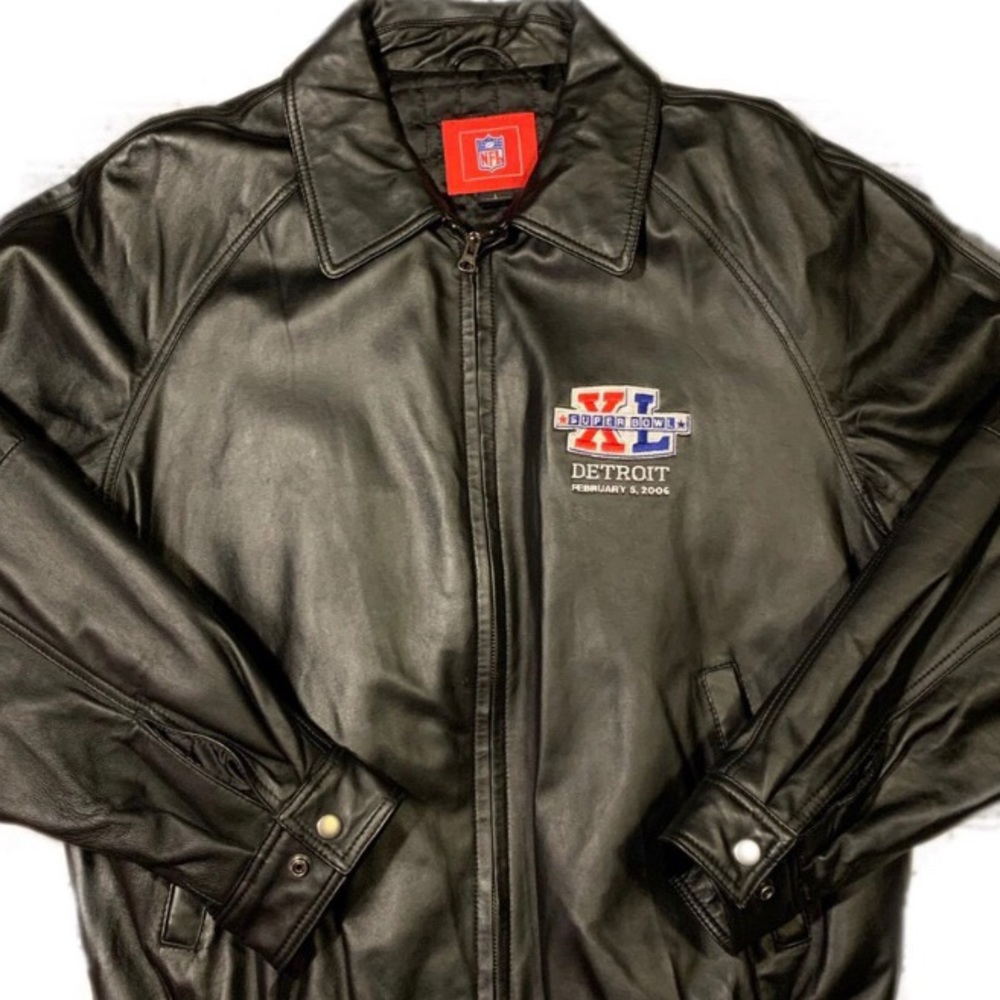 Vintage 2006 Super Bowl NFL Leather Jacket